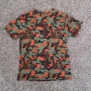 Polo by Ralph Lauren Kids Camouflage T-Shirt - Orange & Green